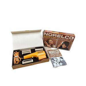 Vintage Original NORELCO Shape 'N Dry HP3600 Hair Styler Blow Dryer Complete